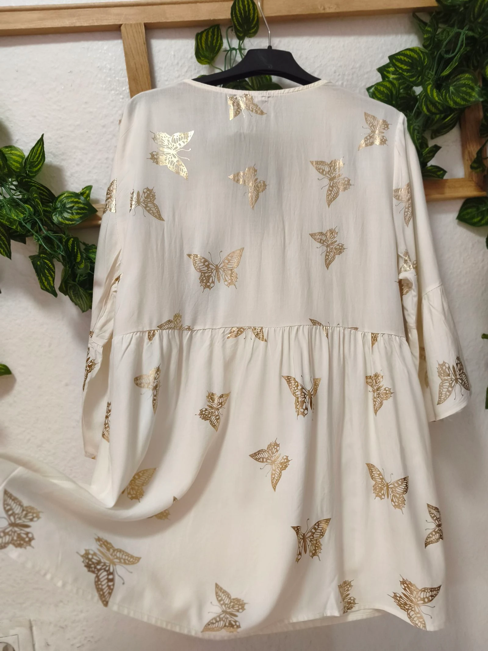 Boho blouse met vlinderdetails Coconut – photo 7